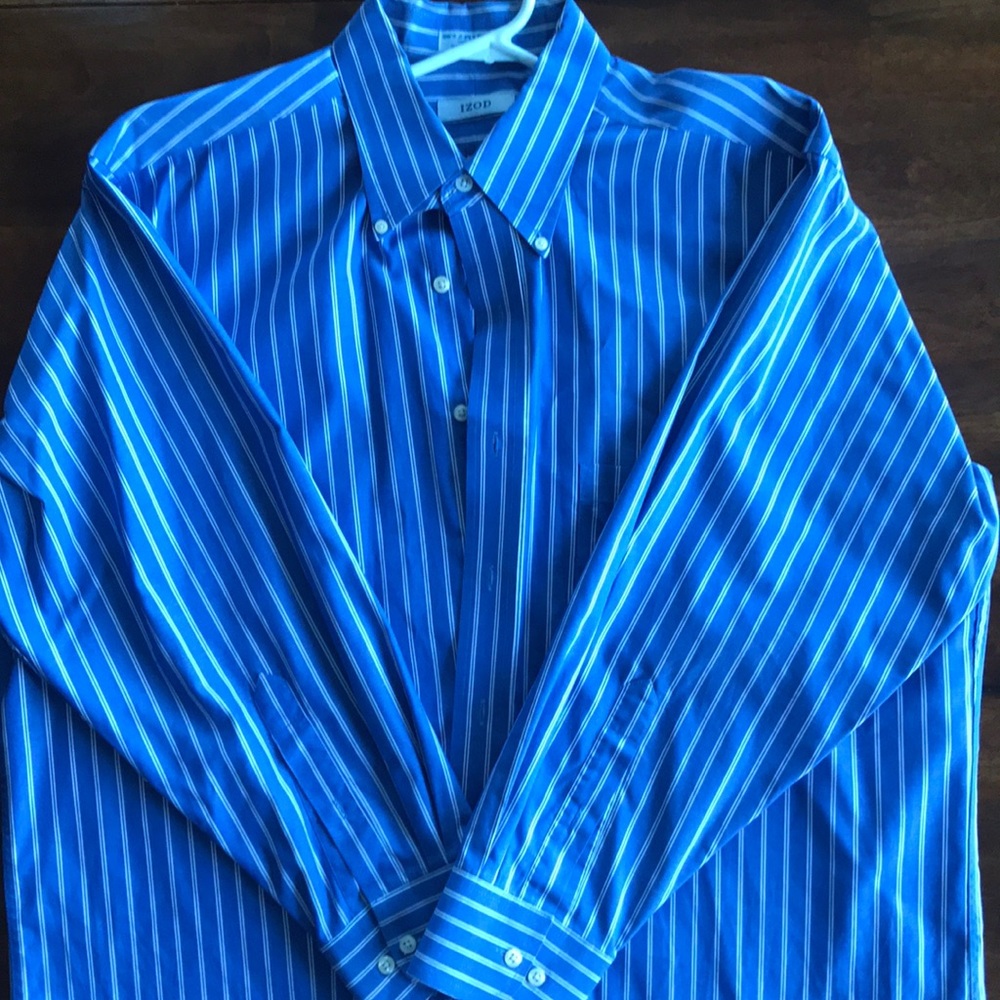 Vintage Izod 80’s Pinpoint Dress Shirt